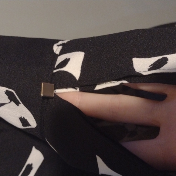 Banana Republic Size 2 Mini Dress black with bow ties - Picture 6 of 8